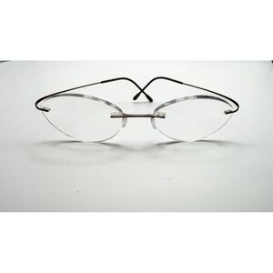 SILHOUETTE 5515 CV 8540 RIMLESS BROWN AUTHENTIC FRAMES ONLY EYEGLASSES 50-19-140